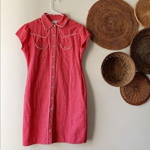 Button up western style dress.